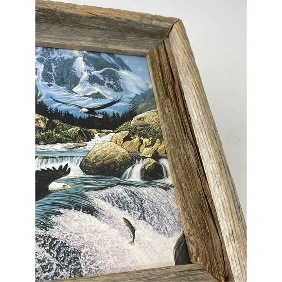 John Van Straalen Fishing At Eagle Rocks Framed Art Print 13in L x 11in W DJ1770 - Picture 6 of 12